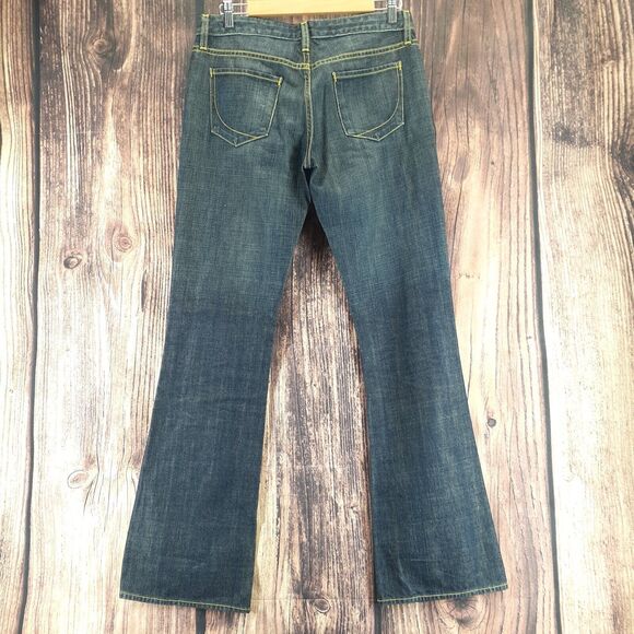 Paper Denim & Cloth Womens Dark Blue Bootcut JEANS Size  31 X 34 Made in USA - Picture 5 of 7